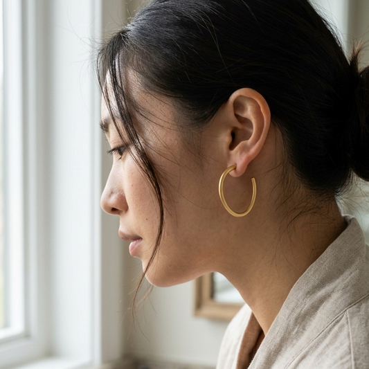 Bended Hoop Earrings