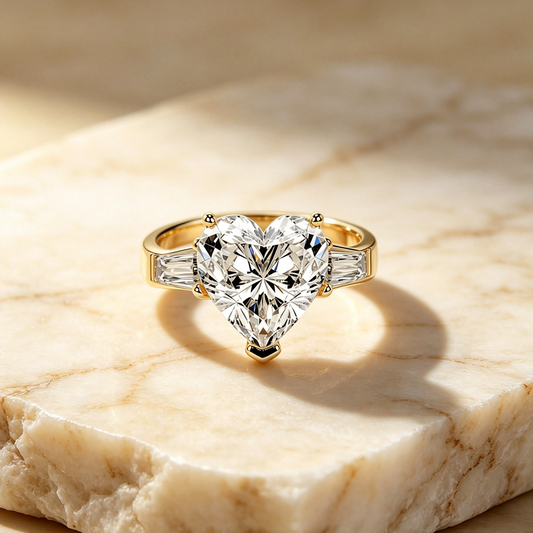 Chana - Heart Shaped 'Better' Diamond Ring
