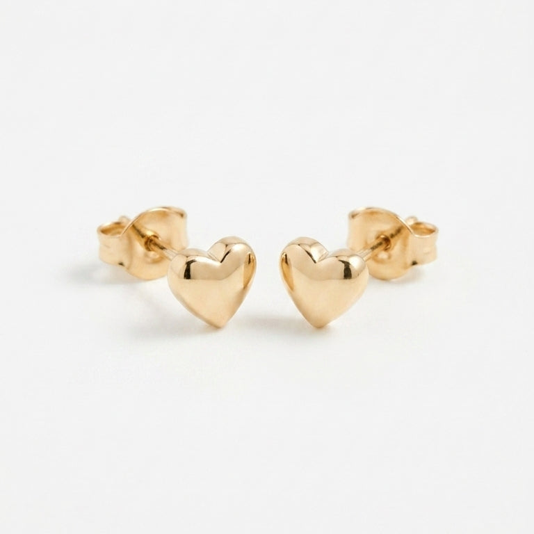 Mini Heart Stud Earrings