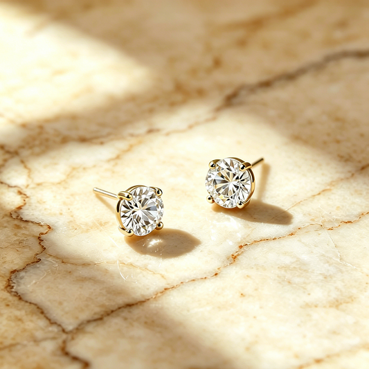 Lilianna - E1,0.5ct 莫桑石,厚鍍金層