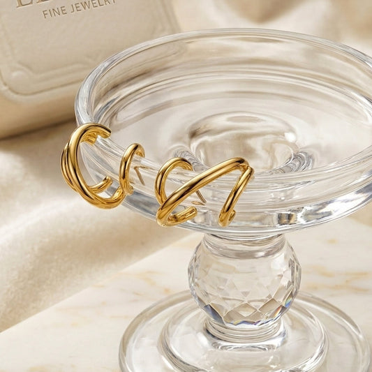 Spiral Stud Earrings