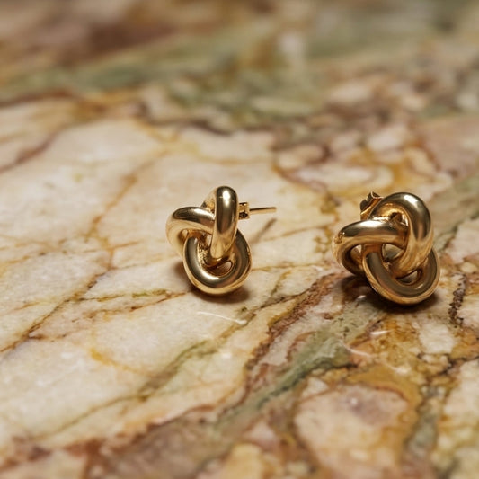 Triple Loop Stud Earrings