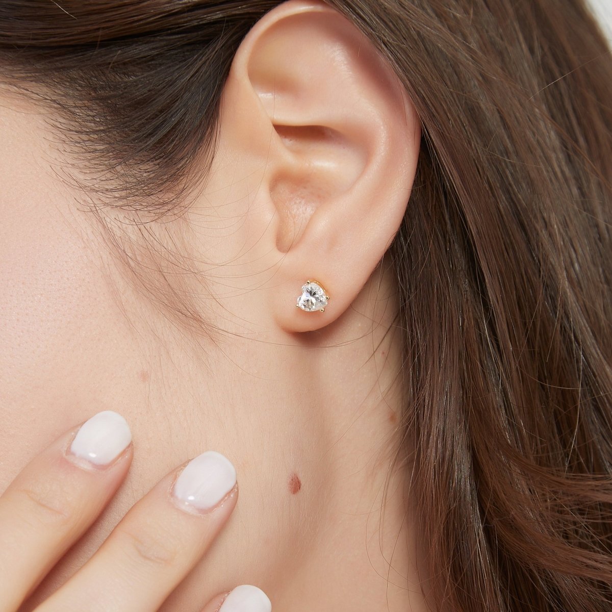 Chana - E1, 0.5ct Moissanite, Gold Vermeil - ELIORA