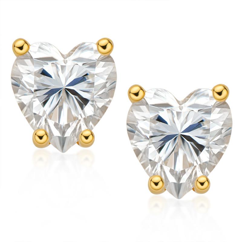 Chana - E1, 0.5ct Moissanite, Gold Vermeil - ELIORA