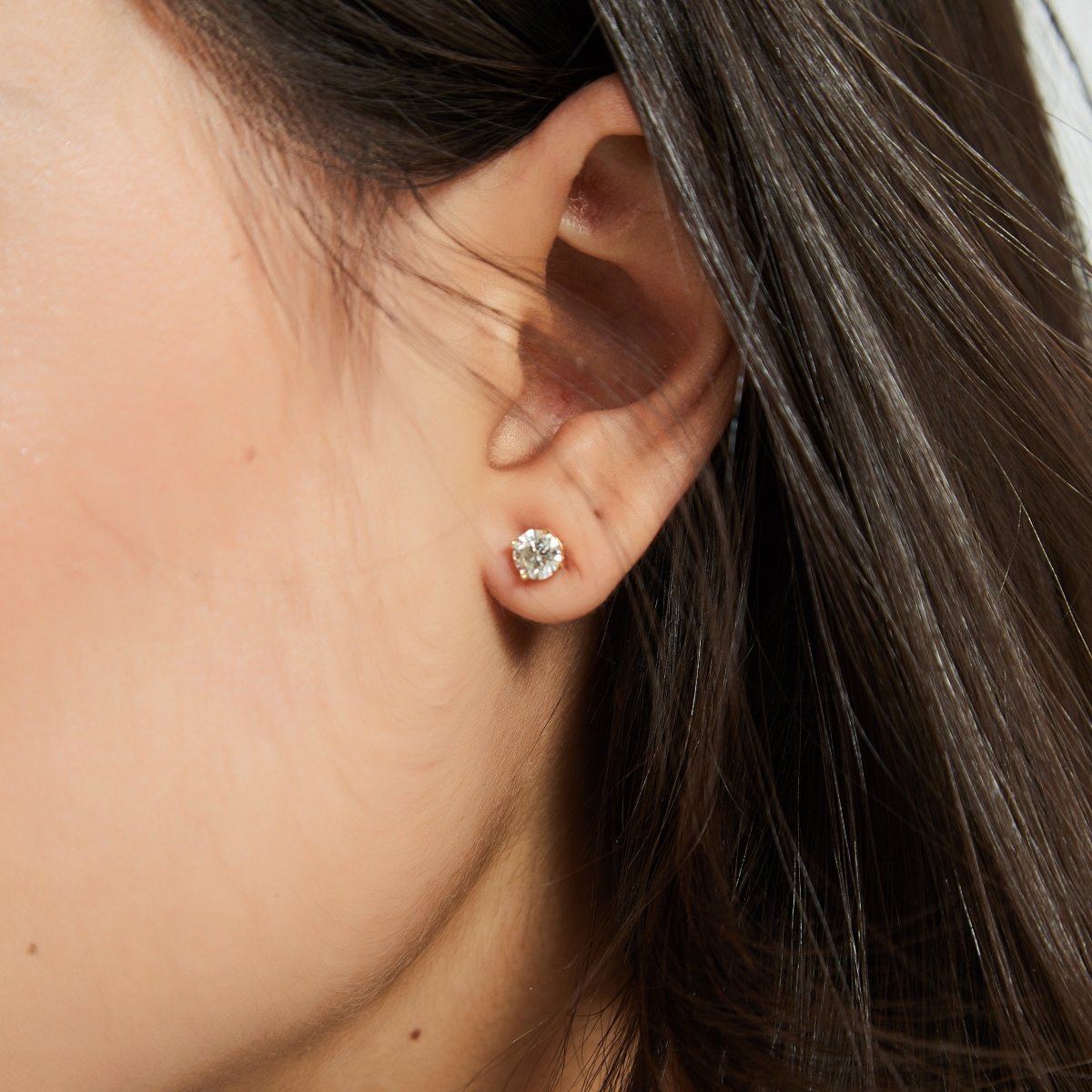 Lilianna - E1, 0.5ct Moissanite, Gold Vermeil - ELIORA