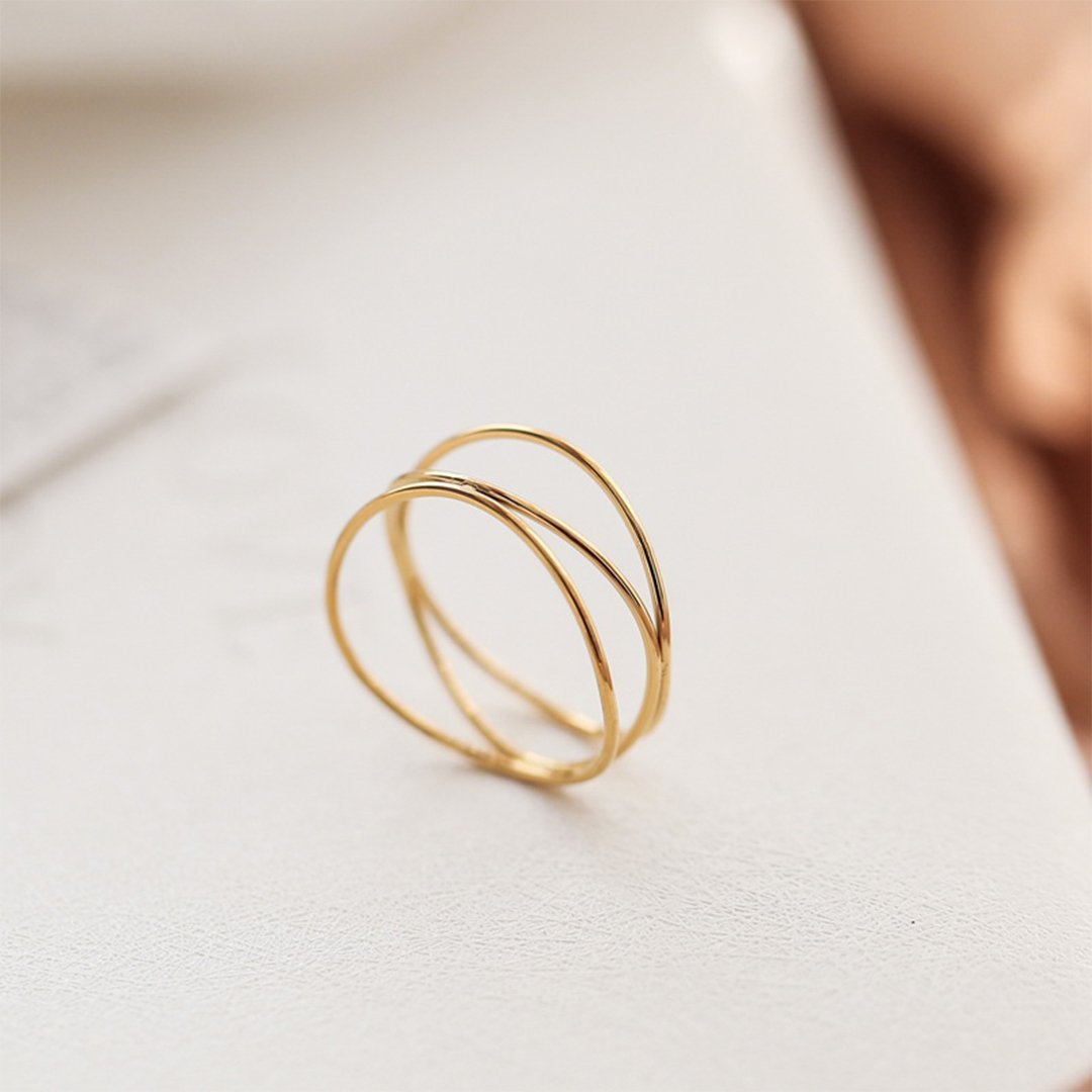 Line Sculpture Ring - ELIORA