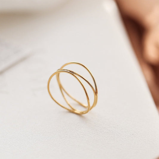 Line Sculpture Ring - ELIORA