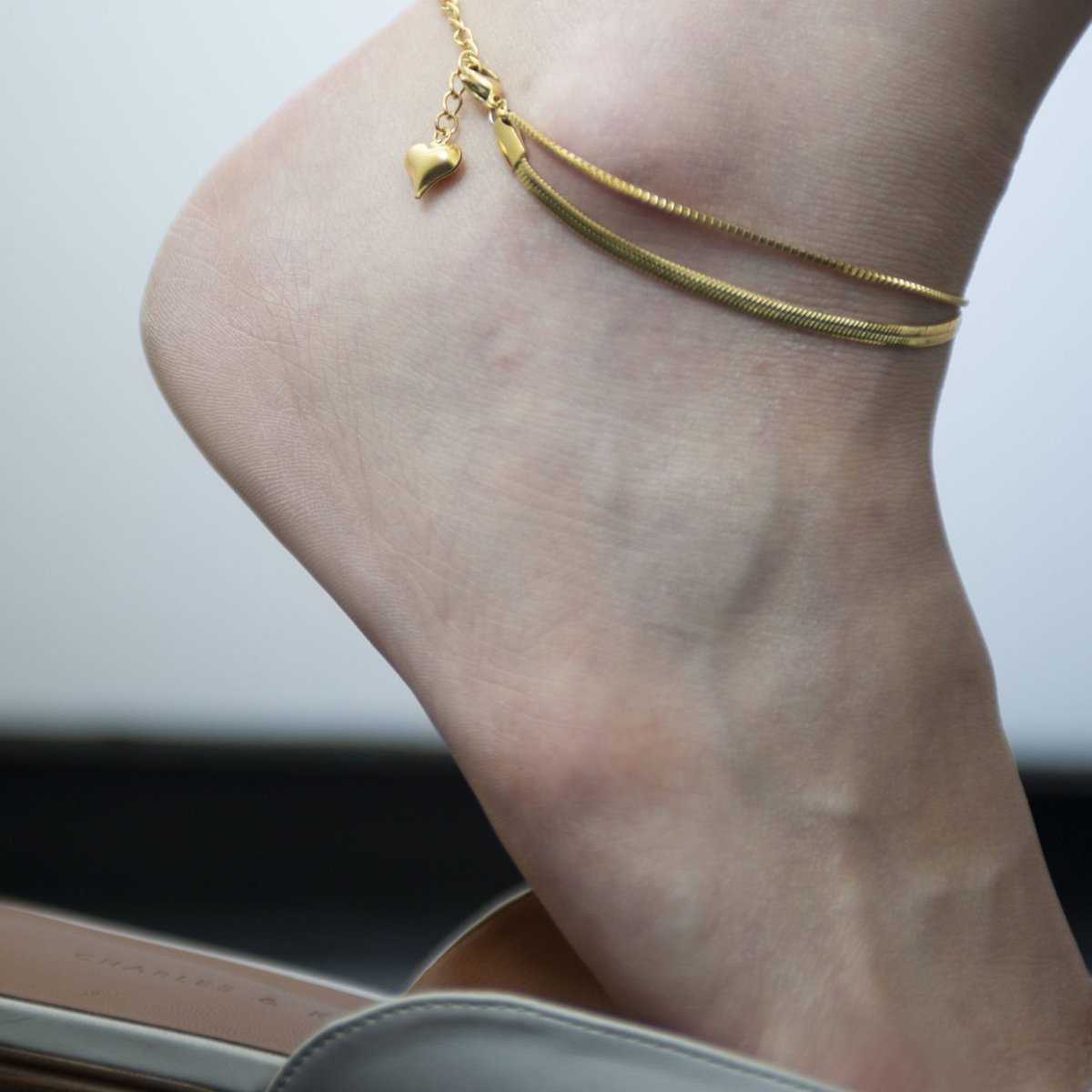 Swirl Light Anklet - ELIORA