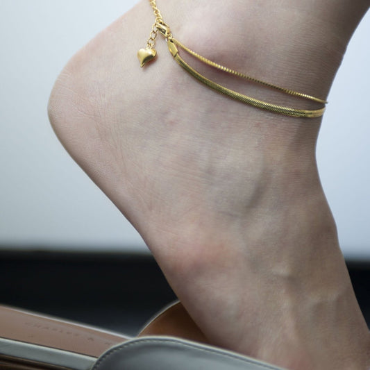 Swirl Light Anklet - ELIORA
