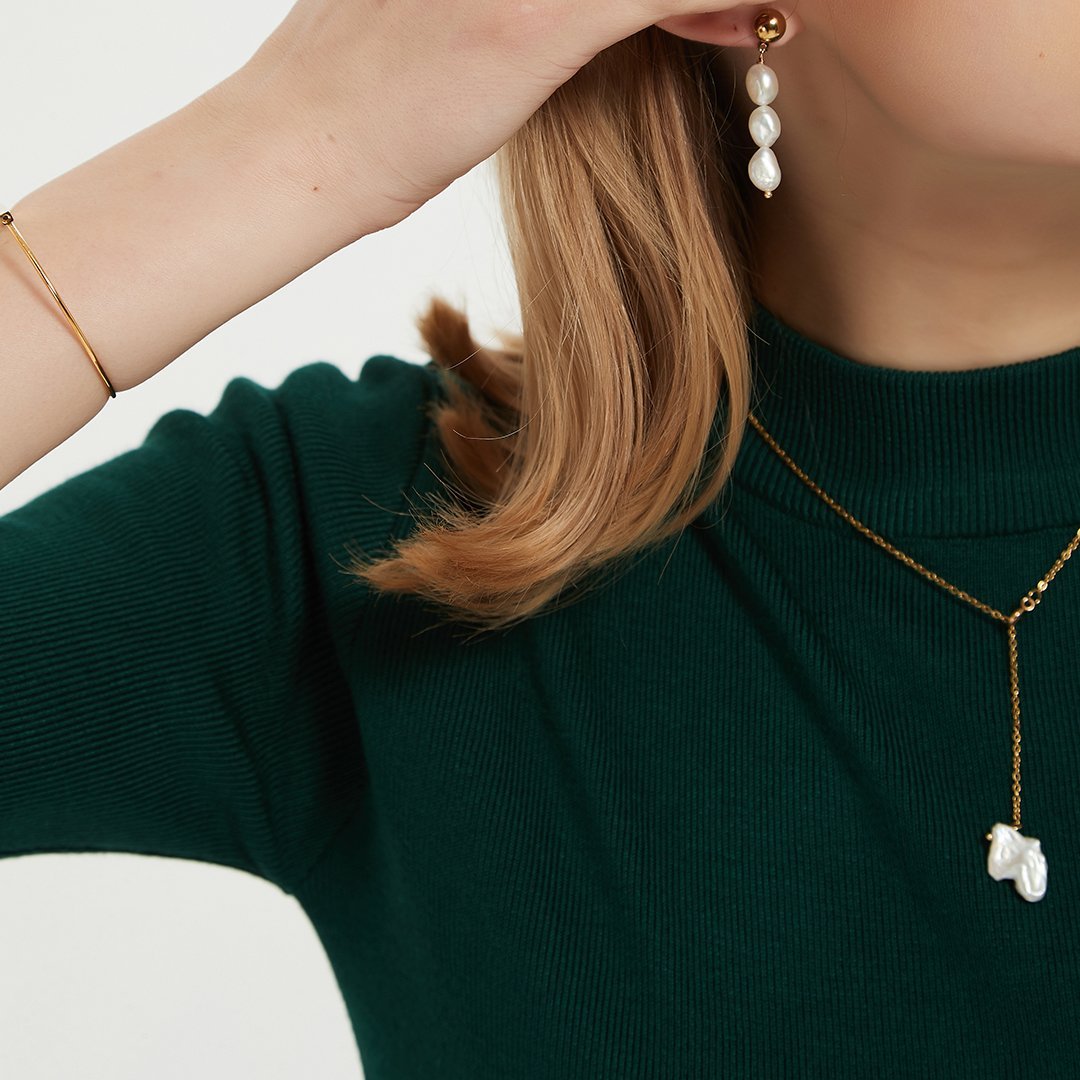 Timeless Pearly Necklace - ELIORA