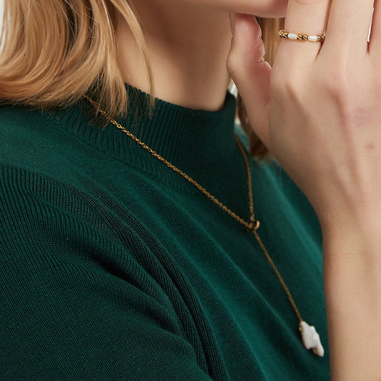 Timeless Pearly Necklace - ELIORA