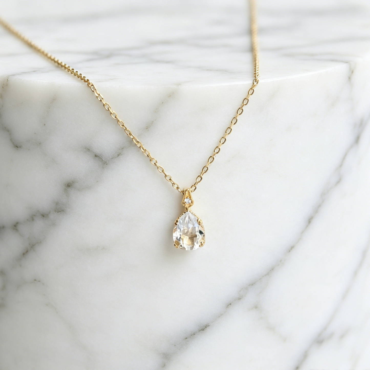 Happy Teardrop Necklace