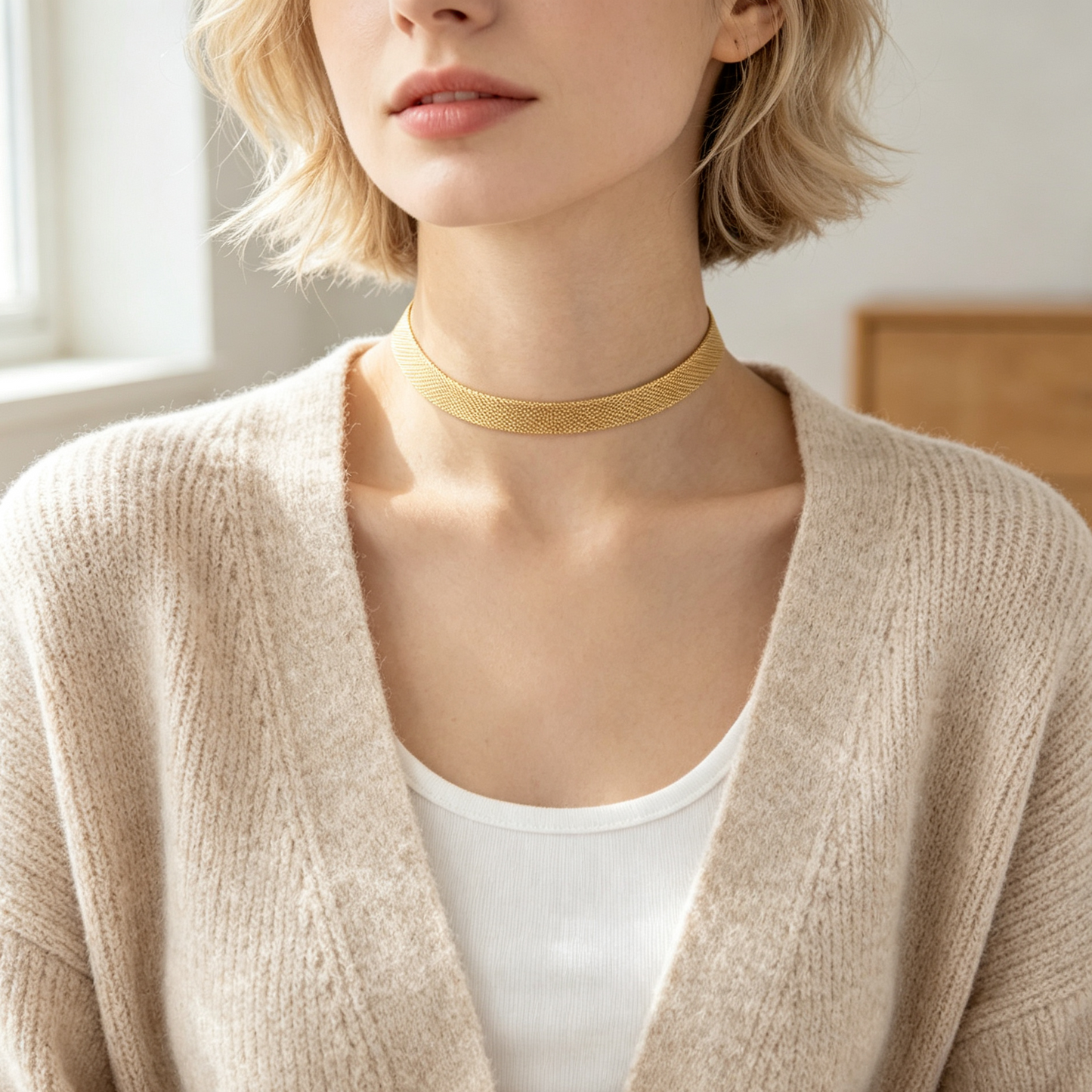 Honeycomb Choker Necklace