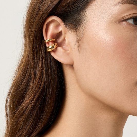 Solar Orbit Cuff Earrings