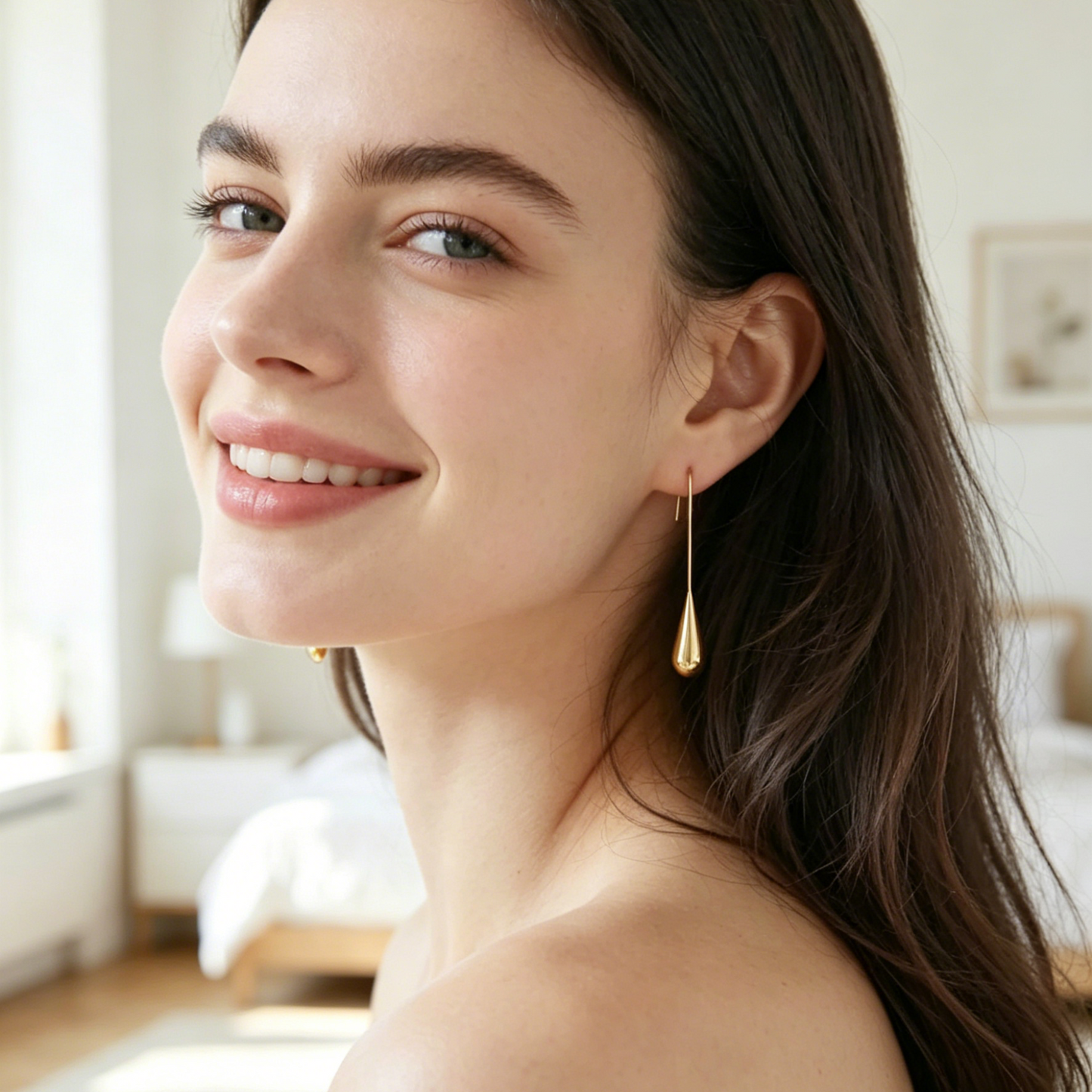 Teardrop Hook Earrings