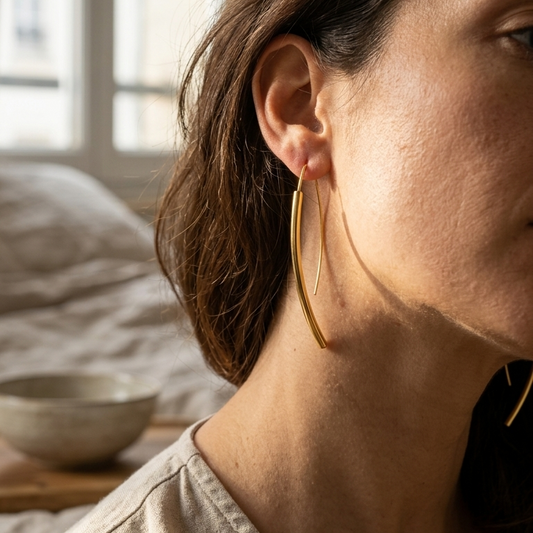 Tusk Hoop Earrings