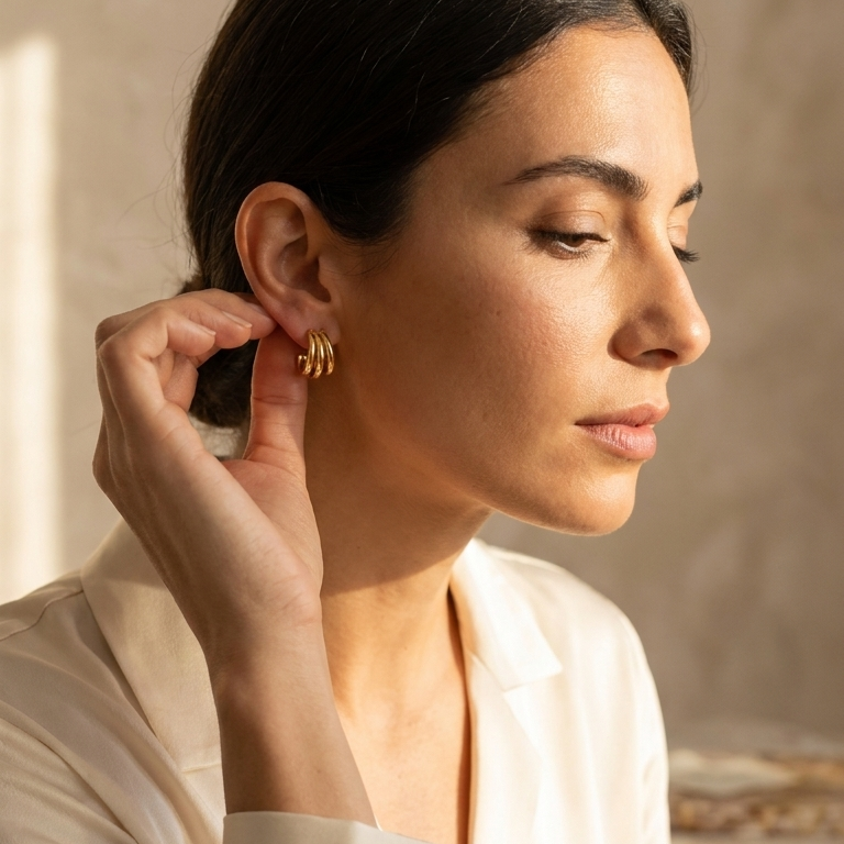 Loop Stud Earrings