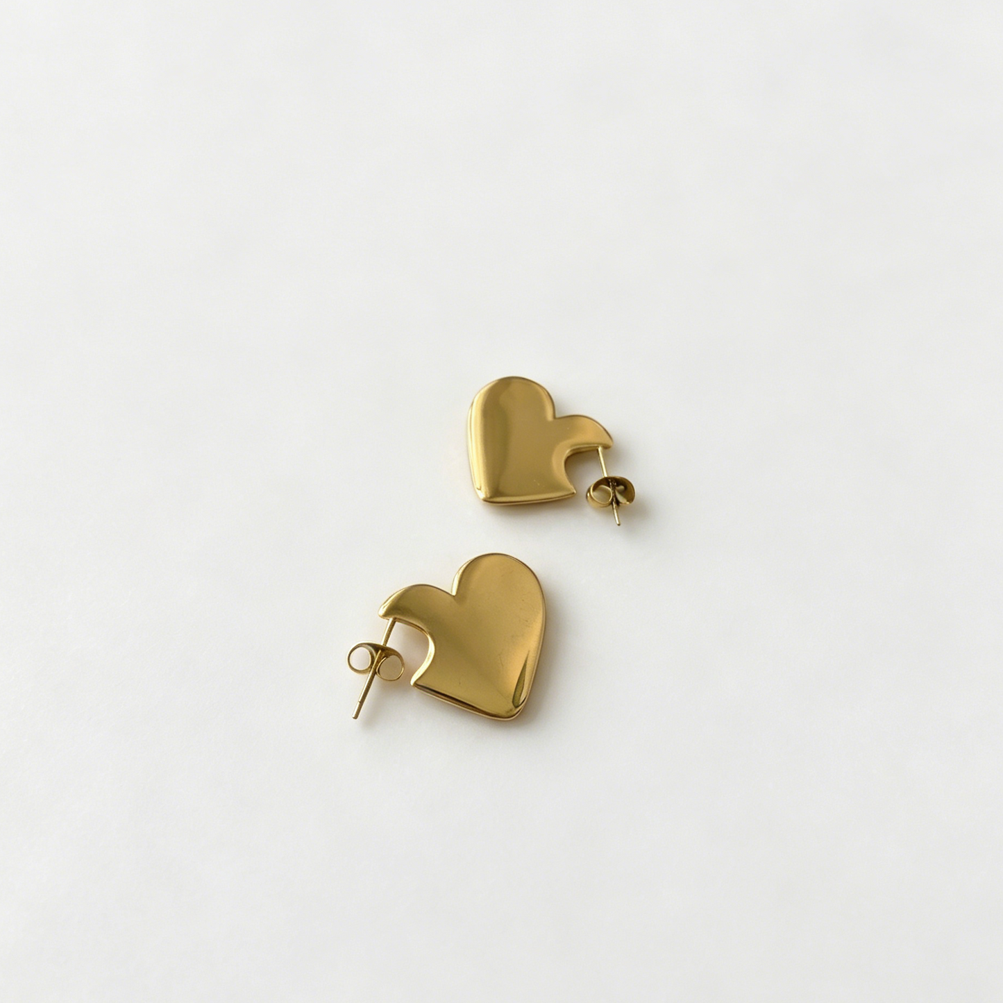 Love Heart Stud Earrings