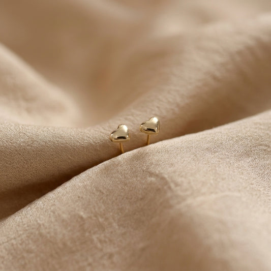 Mini Heart Stud Earrings