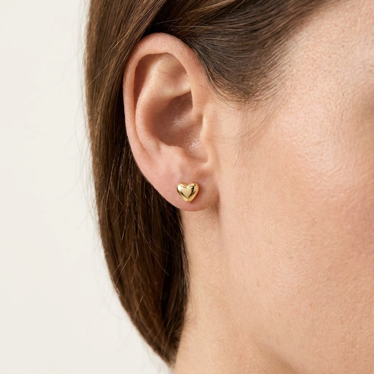 Mini Heart Stud Earrings