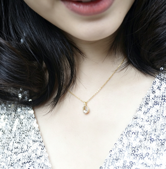 Happy Teardrop Necklace